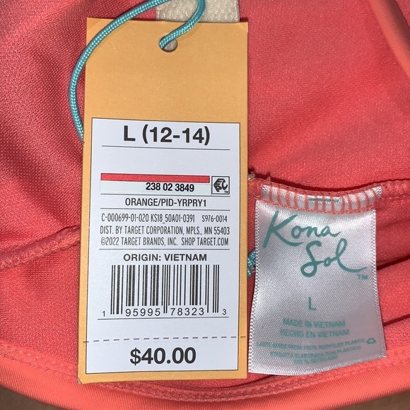 Kona Sol Women's V-Neck Over the Shoulder High Leg One Piece Swimsuit‎ - Picture 9 of 15